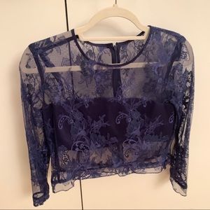 Lovers + Friends Lace Long sleeve top